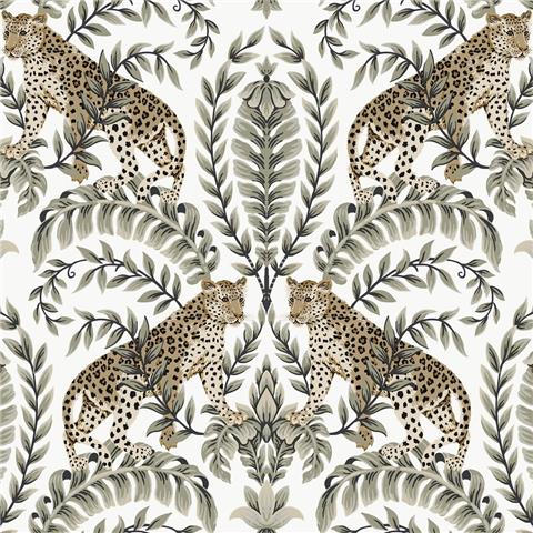 Ronald Redding 24 Karat Jungle Leopard Wallpaper KT2202