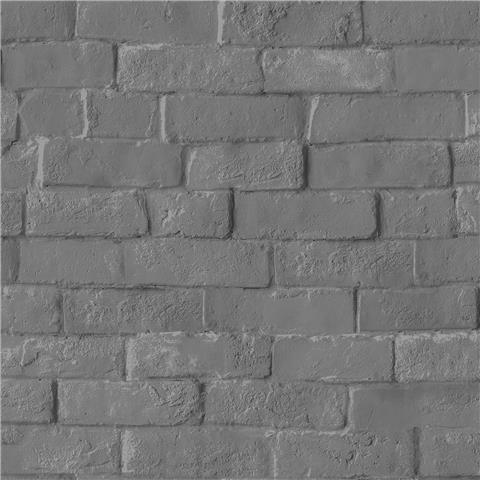 Ugepa Pop Wallpaper Bowie Brick L90509 Charcoal p15