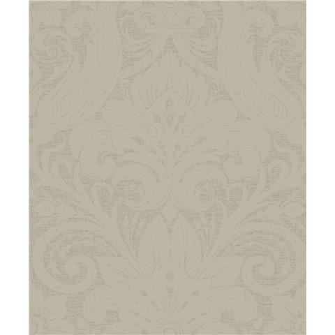 Laurence Llewelyn-Bowen Off the Wall Damask Sauvage Flock Wallpaper LB25171