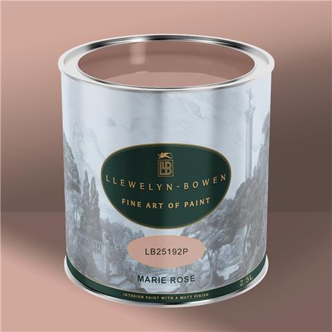 LLB Off the Wall Matt Emulsion 2.5litre LB25192P Marie Rose