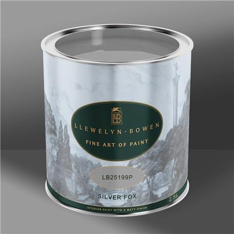 LLB Off the Wall Matt Emulsion 2.5litre LB25199P Silver Fox