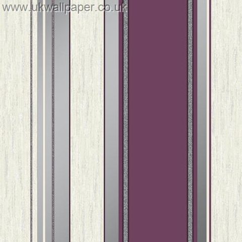 Vymura Synergy Glitter Stripe Wallpaper M800 Plum