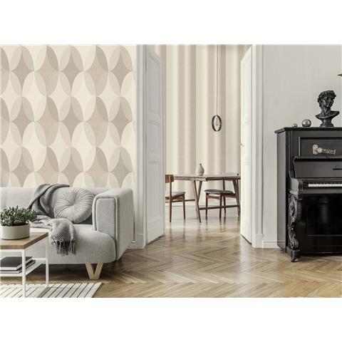 Crown Kirby geo oval wallpaper M1640 natural