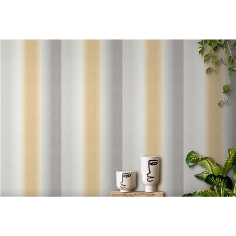 Crown Kirby Stripe wallpaper M1645 Mustard