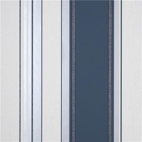 Synergy Vinyl Wallpaper Stripe M1720 Navy Blue