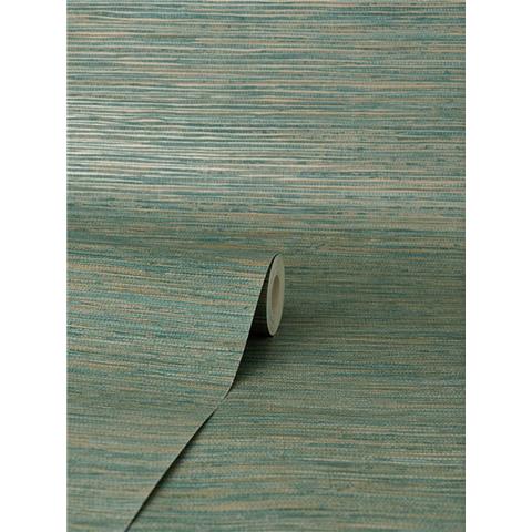 Crown Fushion Grasscloth Look Wallpaper M1768 Teal
