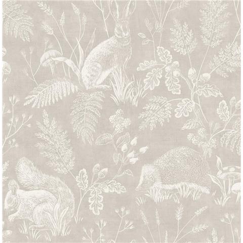 Crown Ashdown Archive Wallpaper Woodland Toile M1800