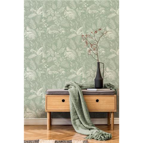 Crown Ashdown Archive Wallpaper Woodland Toile M1801