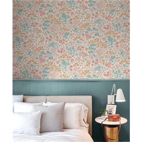 Crown Ashdown Archive Wallpaper Ditsy Daisies M1811