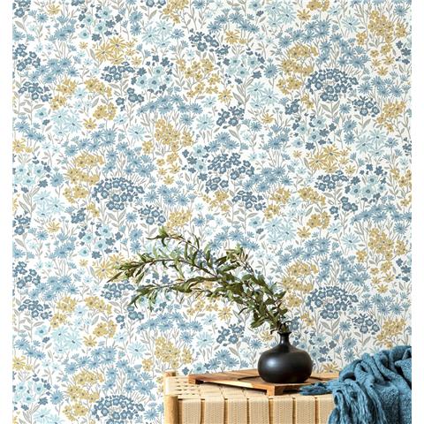 Crown Ashdown Archive Wallpaper Ditsy Daisies M1814