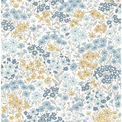 Crown Ashdown Archive Wallpaper Ditsy Daisies M1814