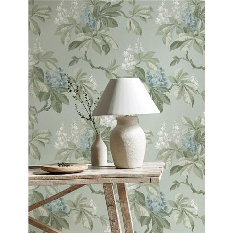 Crown Ashdown Archive Wallpaper Chestnut Floral M1819