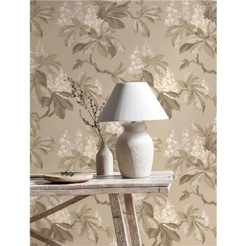 Crown Ashdown Archive Wallpaper Chestnut Floral M1820