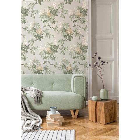 Crown Ashdown Archive Wallpaper Chestnut Floral M1821