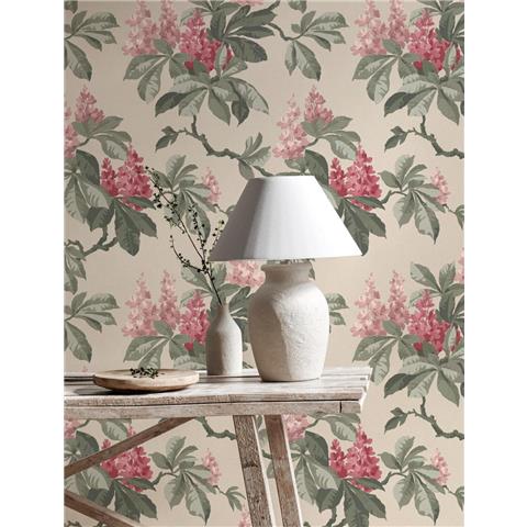 Crown Ashdown Archive Wallpaper Chestnut Floral M1822