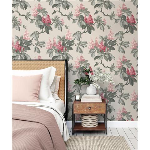 Crown Ashdown Archive Wallpaper Chestnut Floral M1822