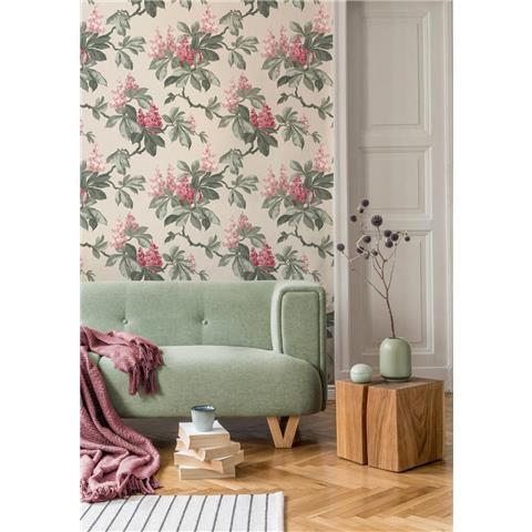 Crown Ashdown Archive Wallpaper Chestnut Floral M1822