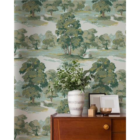 Crown Ashdown Archive Wallpaper Sherwood M1829