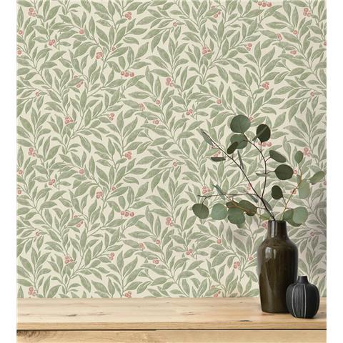 Crown Ashdown Archive Wallpaper Winter Berry M1840