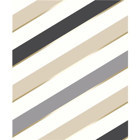 Ugepa Pop Wallpaper Carnival Stripe M47007 Taupe p43