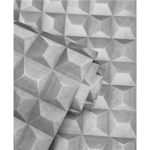 Vymura Romero 3D Effect Wallpaper M95684 Grey