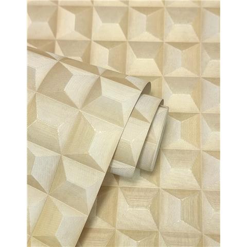 Vymura Romero 3D Effect Wallpaper M95685 Gold