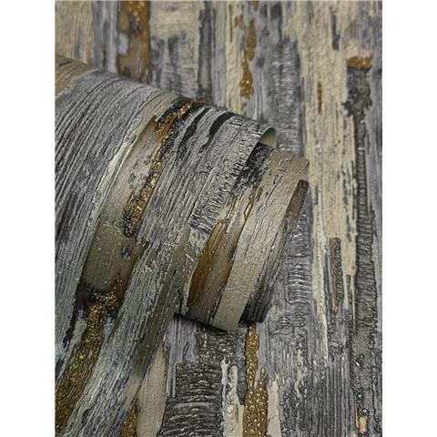 Vymura Gianni Plain Texture Wallpaper M95699 Charcoal/Taupe