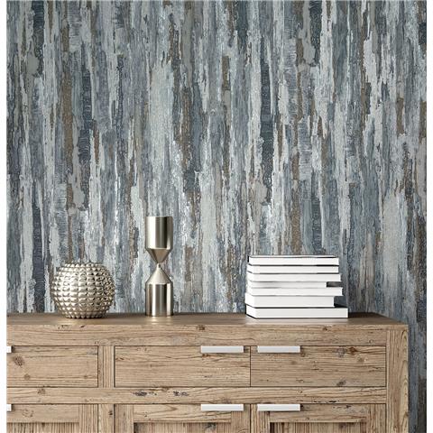 Vymura Gianni Plain Texture Wallpaper M95700 Blue/Grey