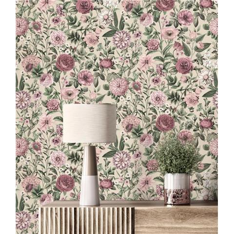 Vymura Florian Wallpaper M95708 Pink
