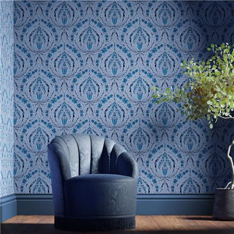 Sanderson Archive 0I Wallpaper Mildmay 510029 Majorelle Blue