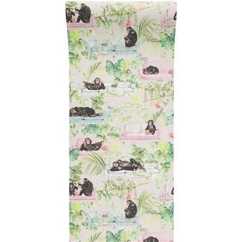 Graduate Collection Wallpaper Monkey Business Pink