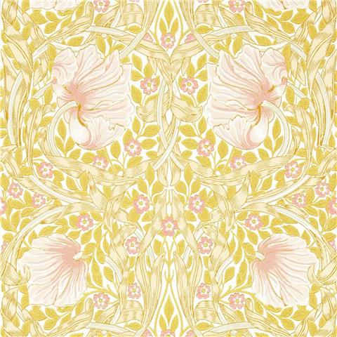 Simply Morris Wallpaper Pimpernel 217065 Sunflower/Pink
