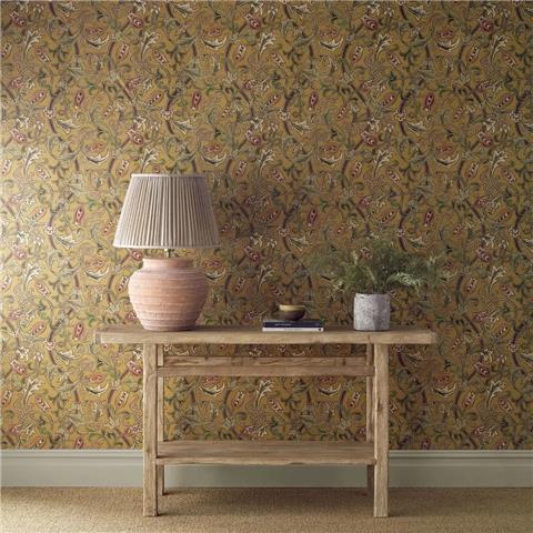 Morris & Co Wallpaper Scrolling Tulip 217564 Gold
