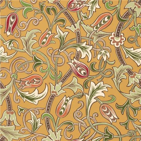 Morris & Co Wallpaper Scrolling Tulip 217564 Gold