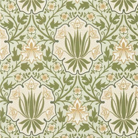 Morris & Co Wallpaper Iris+Rose 217567 Bayleaf/Weld