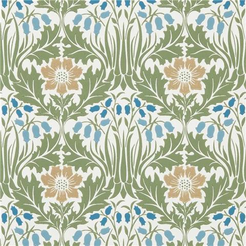 Morris & Co Wallpaper Woodbell+Anemone 217572 Woad/Nettle