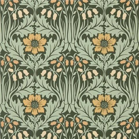 Morris & Co Wallpaper Woodbell+Anemone 217575 Bayleaf