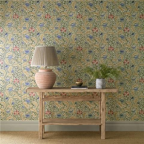 Morris & Co Wallpaper Wild Tulip+Vine 217576 Multi