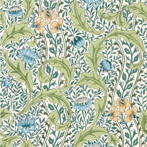 Morris & Co Wallpaper Wild Tulip+Vine 217577 Nettle/Woad