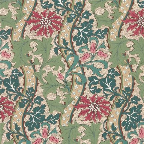 Morris & Co Wallpaper Cornflower 217580 Madder/Forest