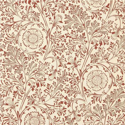 Morris & Co Wallpaper Chamomile 217587 Flax/Madder