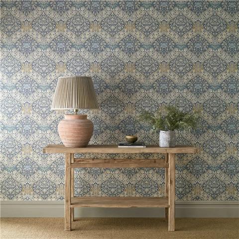 Morris & Co Wallpaper Norbury 217592 Woad/Linen