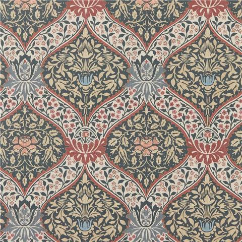 Morris & Co Wallpaper Norbury 217593 Brick/Teal