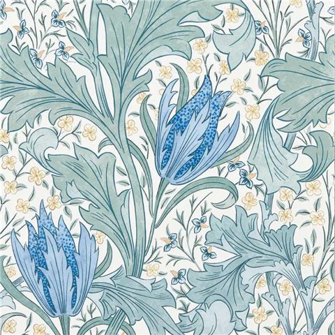 Morris & Co Wallpaper Lent Lily 217597 Cornflower Blue