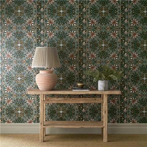 Morris & Co Wallpaper Walthamstow 217600 Forest/Teal