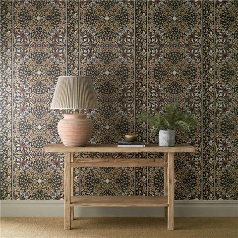 Morris & Co Wallpaper Walthamstow 217601 Indigo/Gold