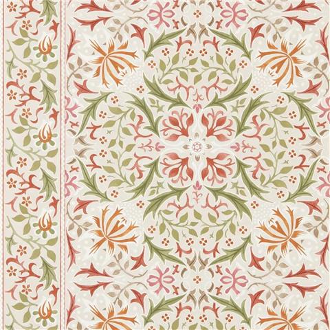 Morris & Co Wallpaper Walthamstow 217602 Rose/Nettle