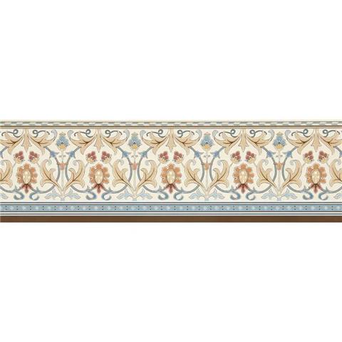 Morris & Co Wallpaper Border Ornamental Frieze 217612 Linen/Woad