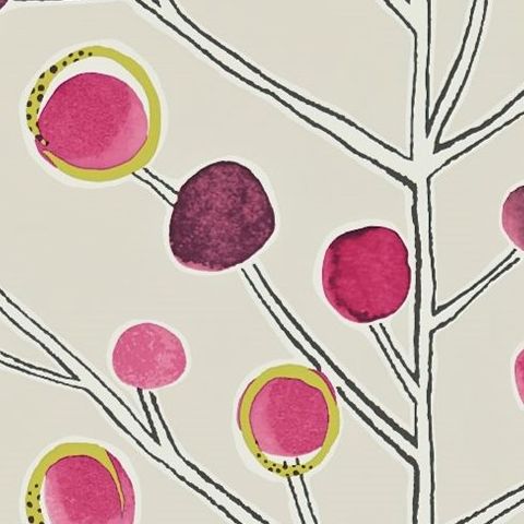 Scion Melinki Wallpaper-Berry Tree 110204