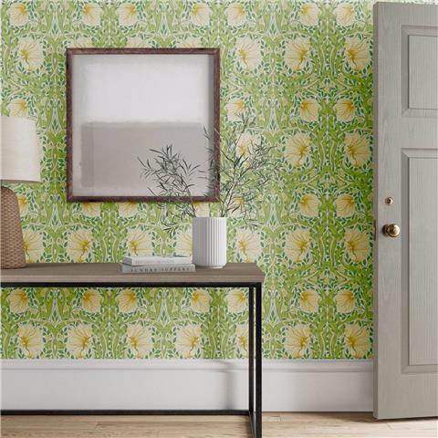 Simply Morris Wallpaper Pimpernel 217063 Weld/Leaf Green